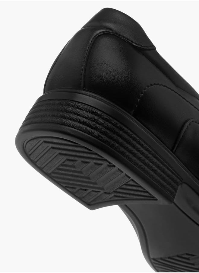 Mens Panelled Slip-On Loafers