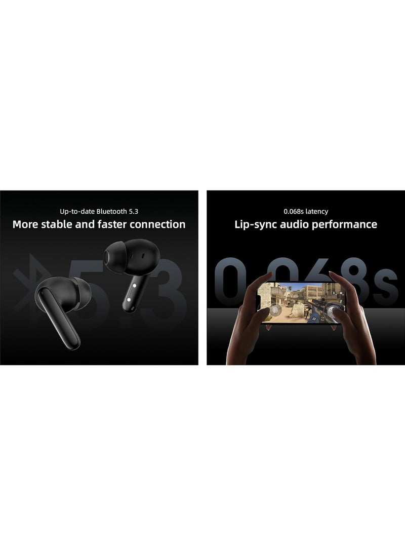T13 ANC 2 Truly Wireless ANC Earbuds With Noice Cancellation,30 Hours Long Battery Life, 5.3 Bluetooth Multipoint & Stable Connections - Deep Blue