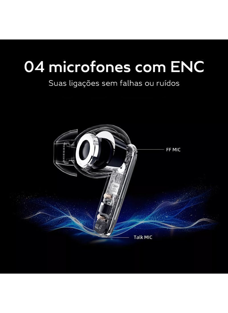 T13 ANC 2 Truly Wireless ANC Earbuds With Noice Cancellation,30 Hours Long Battery Life, 5.3 Bluetooth Multipoint & Stable Connections - Deep Blue