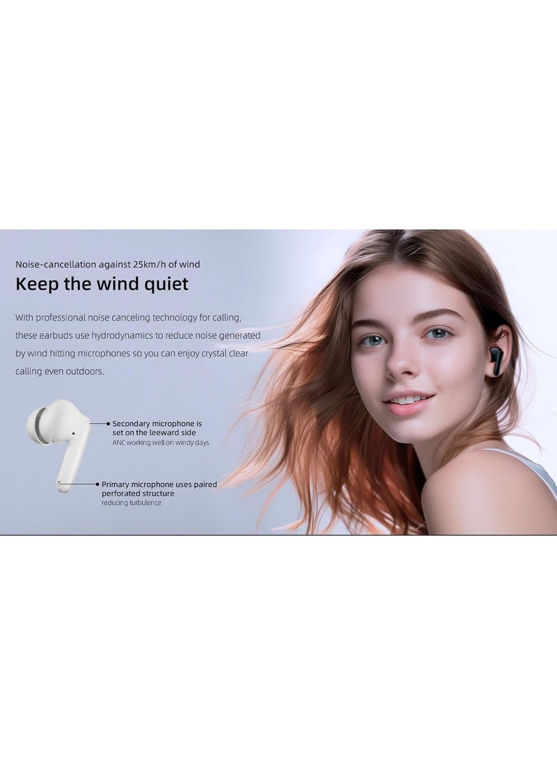 T13 ANC 2 Truly Wireless ANC Earbuds With Noice Cancellation,30 Hours Long Battery Life, 5.3 Bluetooth Multipoint & Stable Connections - Deep Blue
