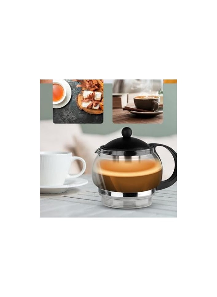 Coffee Tea Maker Water Boiler Glass Teapot Set Electric Kettle Tray Set With Infuser