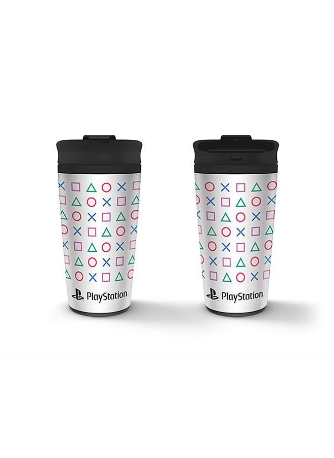 Pyramid Playstation Shapes Metal Travel Mug
