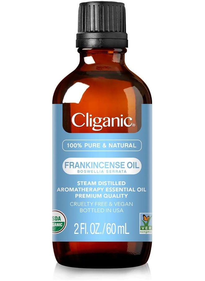 Organic Frankincense Essential Oil - 100% Pure Natural For Aromatherapy Diffuser, Non-Gmo Verified