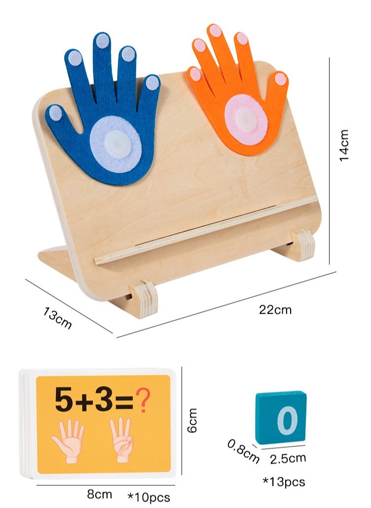 Montessori Toys for Toddlers 2-5, Educational Toys for Preschool Brain Development – Wooden Math Counting Toy with Number Blocks, Preschool Learning Toys & STEM Gifts for 2 3 4 5 Year Old Girls Boys