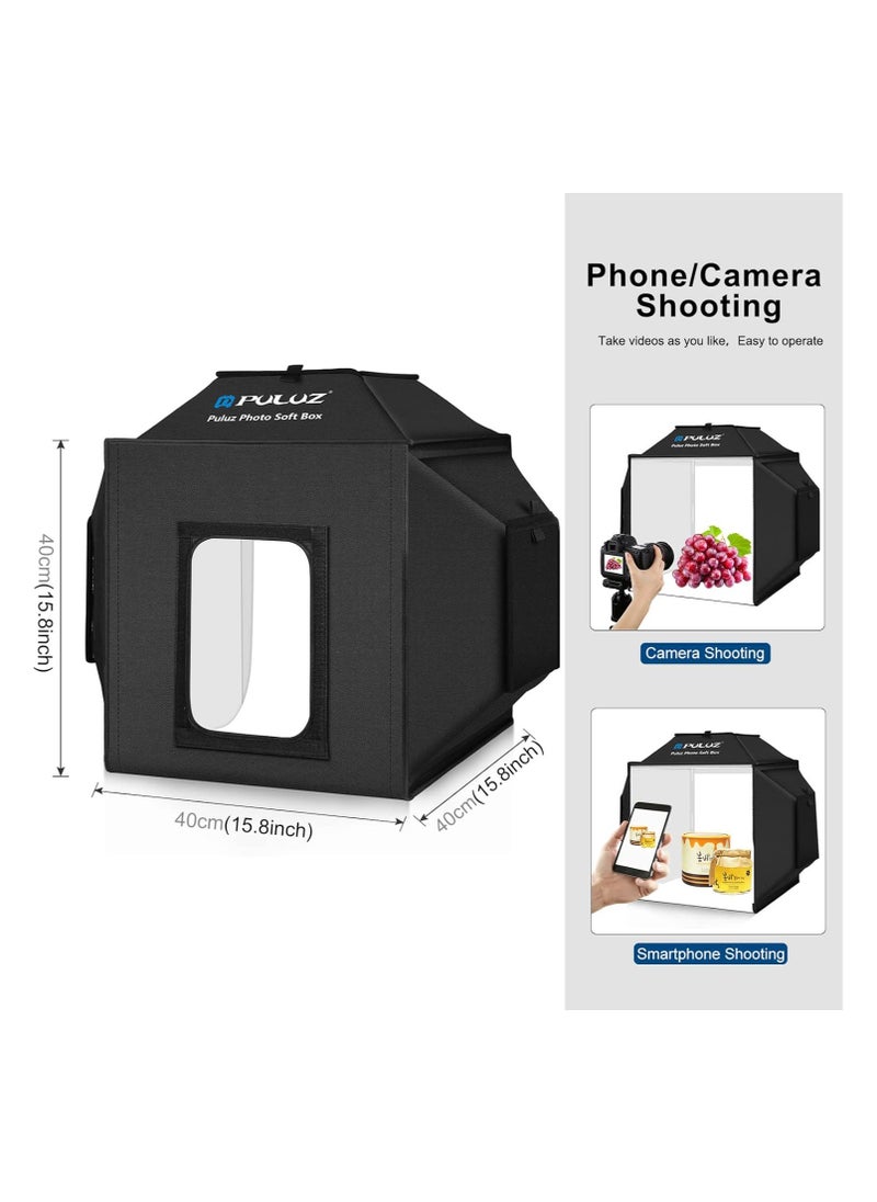 PULUZ Upgraded Photo Studio Soft Light Box Photography 40x40cm 16