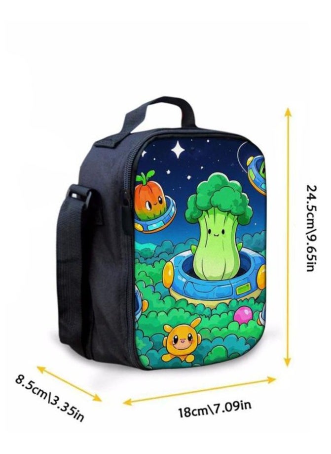 Cartoon three-piece schoolbag with zipper - 351