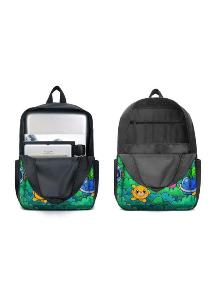 Cartoon three-piece schoolbag with zipper - 351