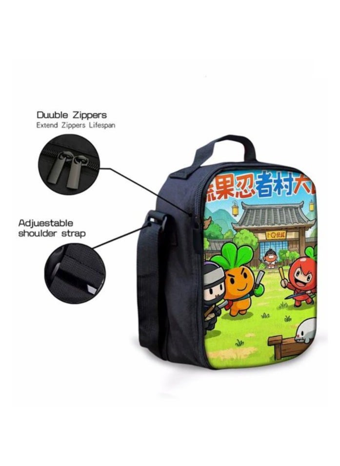 Cartoon three-piece schoolbag with zipper - 341