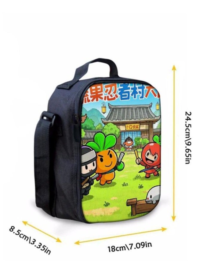 Cartoon three-piece schoolbag with zipper - 341