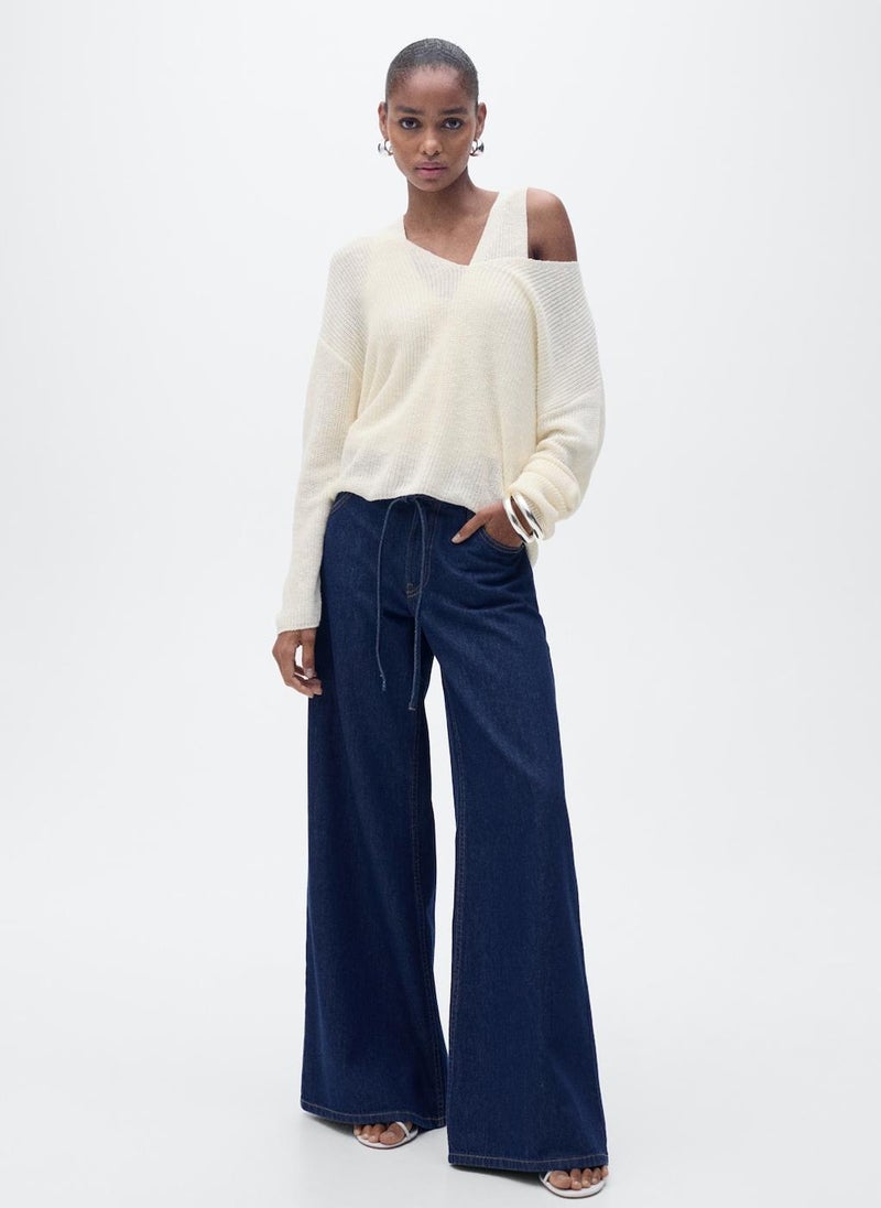 V-Neck Knit Sweater