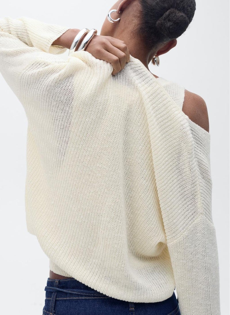 V-Neck Knit Sweater