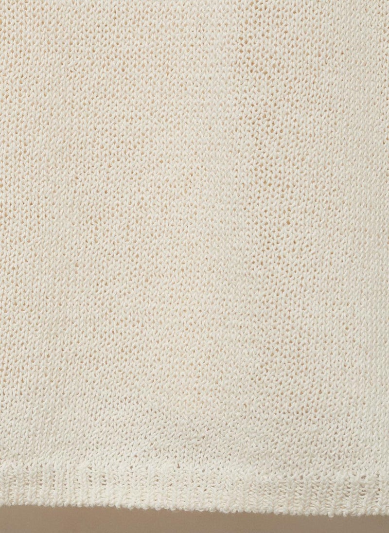 Boat-Neck Knitted Sweater