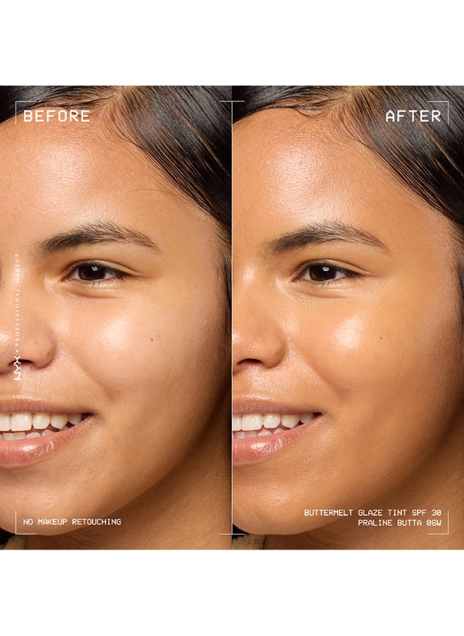 Buttermelt Glaze Soft Glow Skin Tint + SPF/FPS 30 Foundation 12h Wear Praline Butta