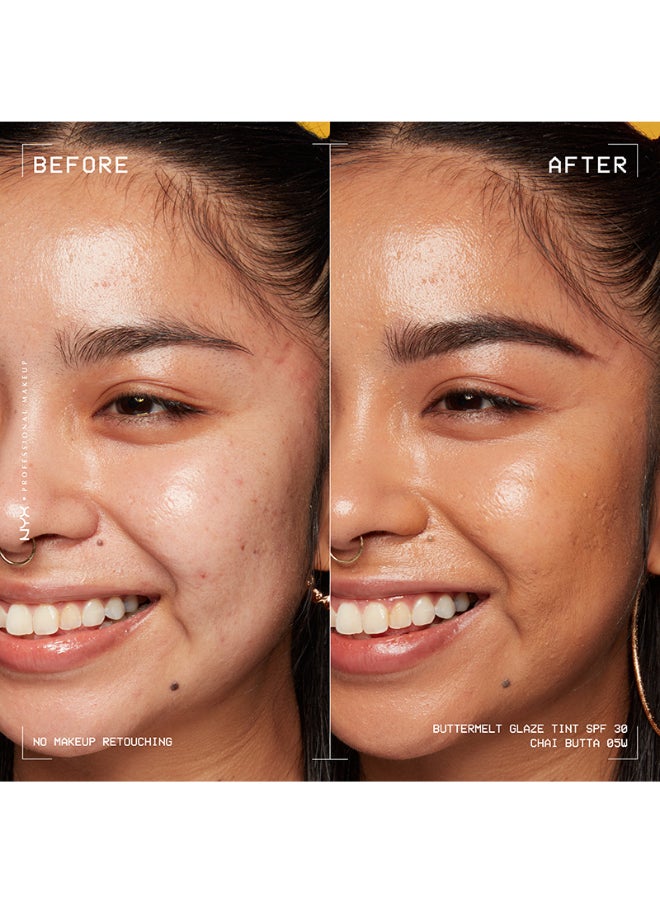 Buttermelt Glaze Soft Glow Skin Tint + SPF/FPS 30 Foundation 12h Wear Chai Butta