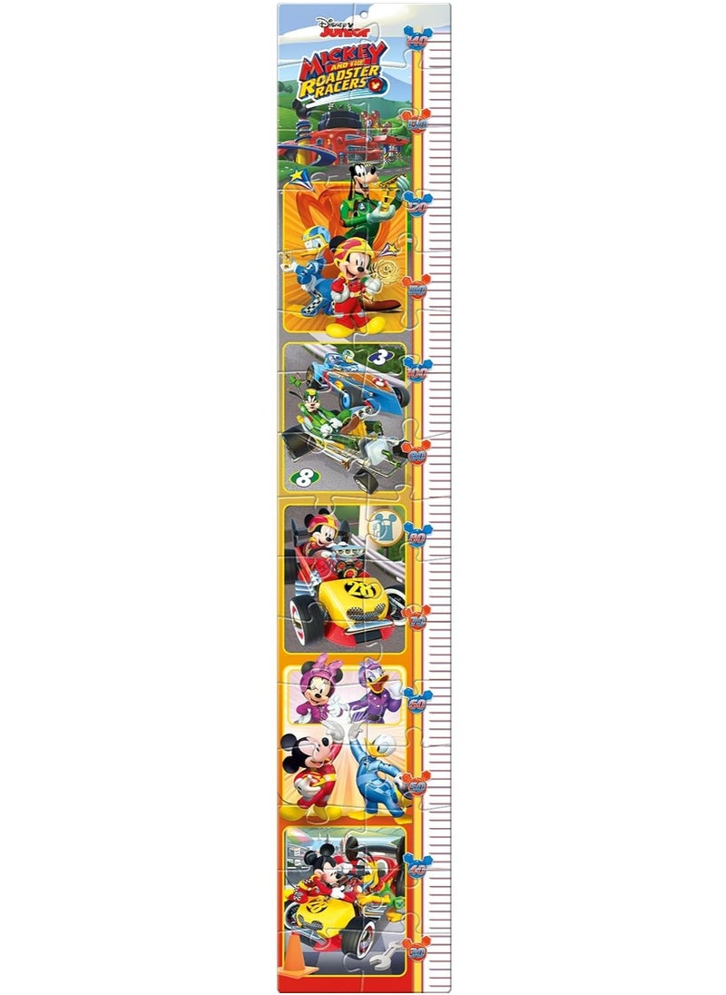 Mickey and the Roadster Racers Measure Me Puzzle – 30 Pieces, Ages 3 and Above