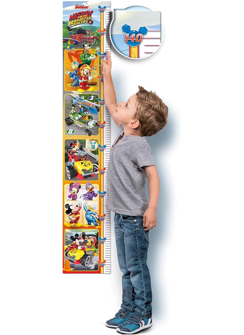 Mickey and the Roadster Racers Measure Me Puzzle – 30 Pieces, Ages 3 and Above
