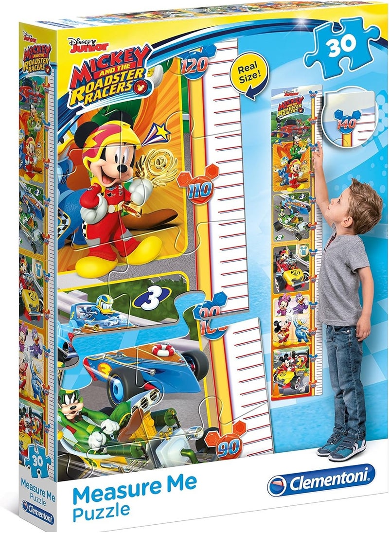 Mickey and the Roadster Racers Measure Me Puzzle – 30 Pieces, Ages 3 and Above