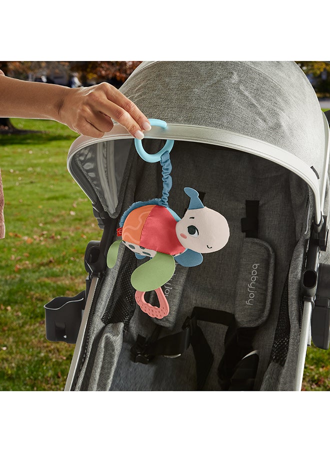 Baby Stroller Toy Planet Friends Sea Me Bounce Turtle Plush With Teether, Motion & Sounds For Newborns​ Ages 0+ Months