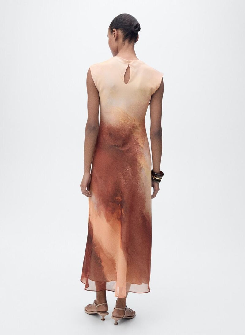 Long Gradient Dress