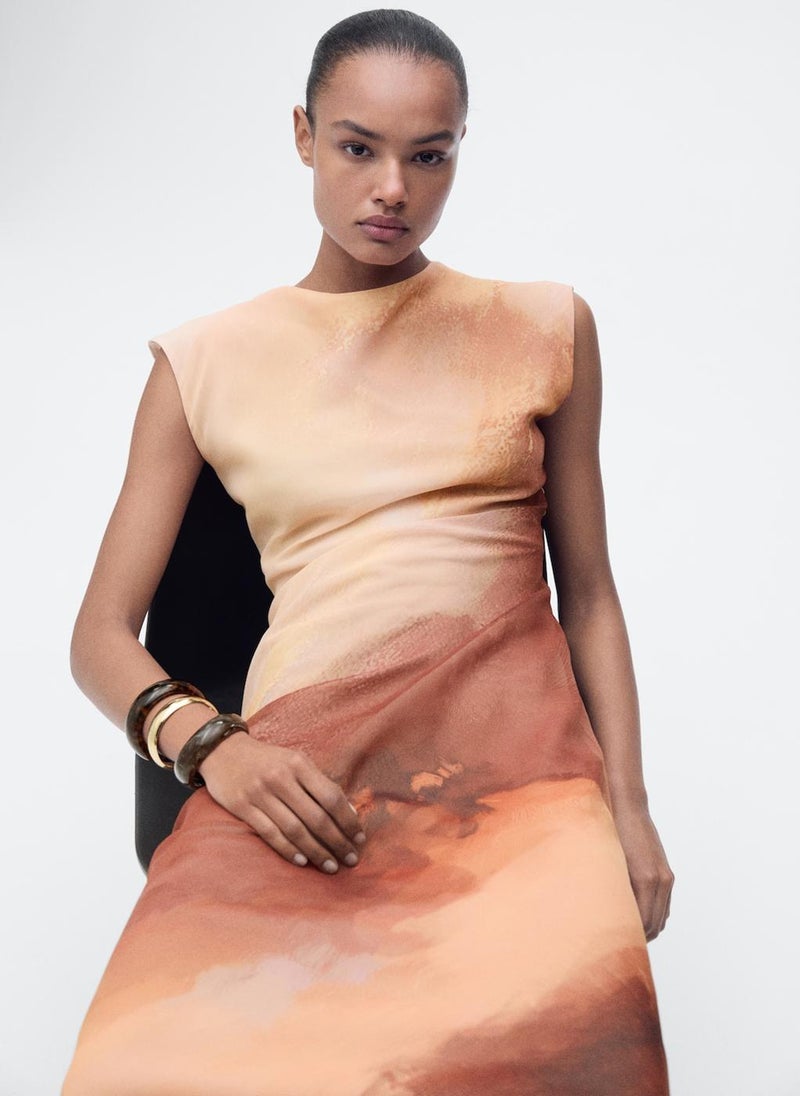 Long Gradient Dress