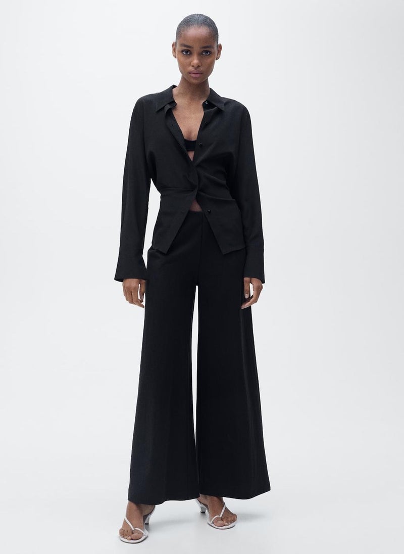 Cropped Palazzo Trousers
