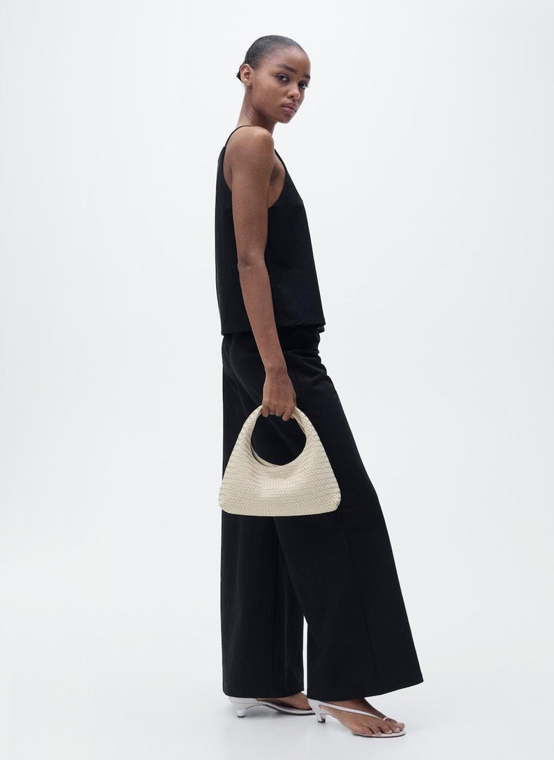 Cropped Palazzo Trousers