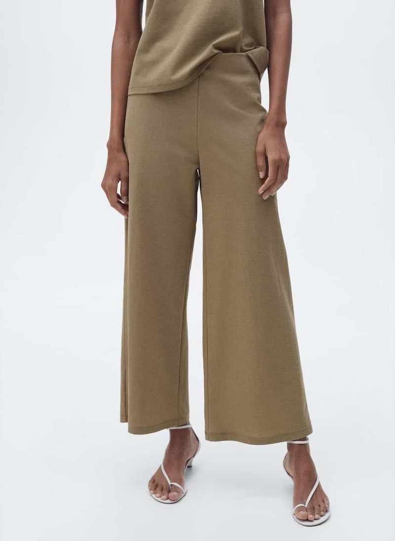 Cropped Palazzo Trousers