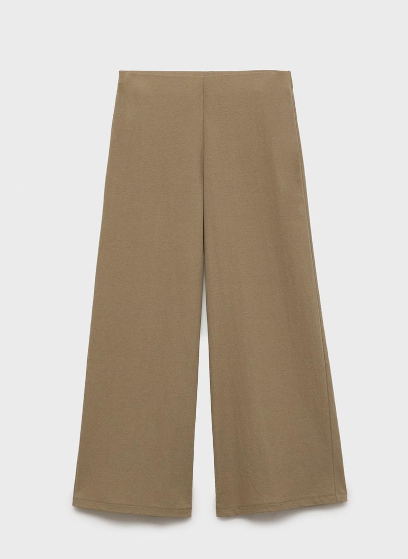 Cropped Palazzo Trousers
