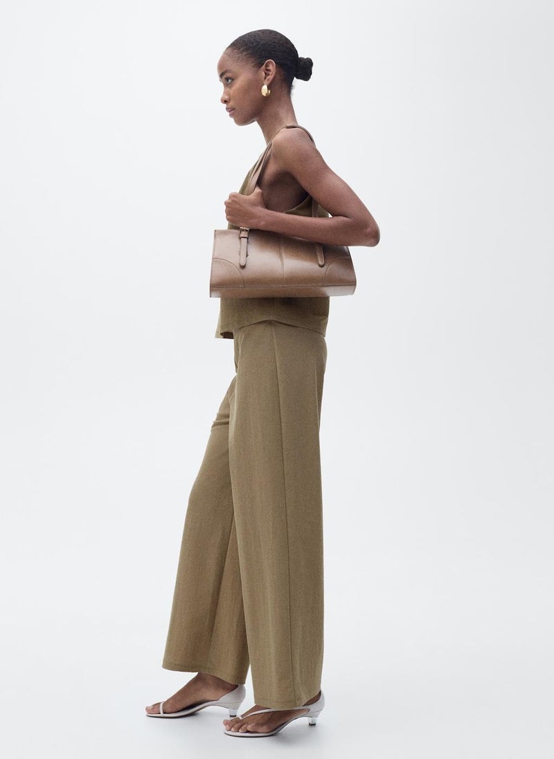 Cropped Palazzo Trousers