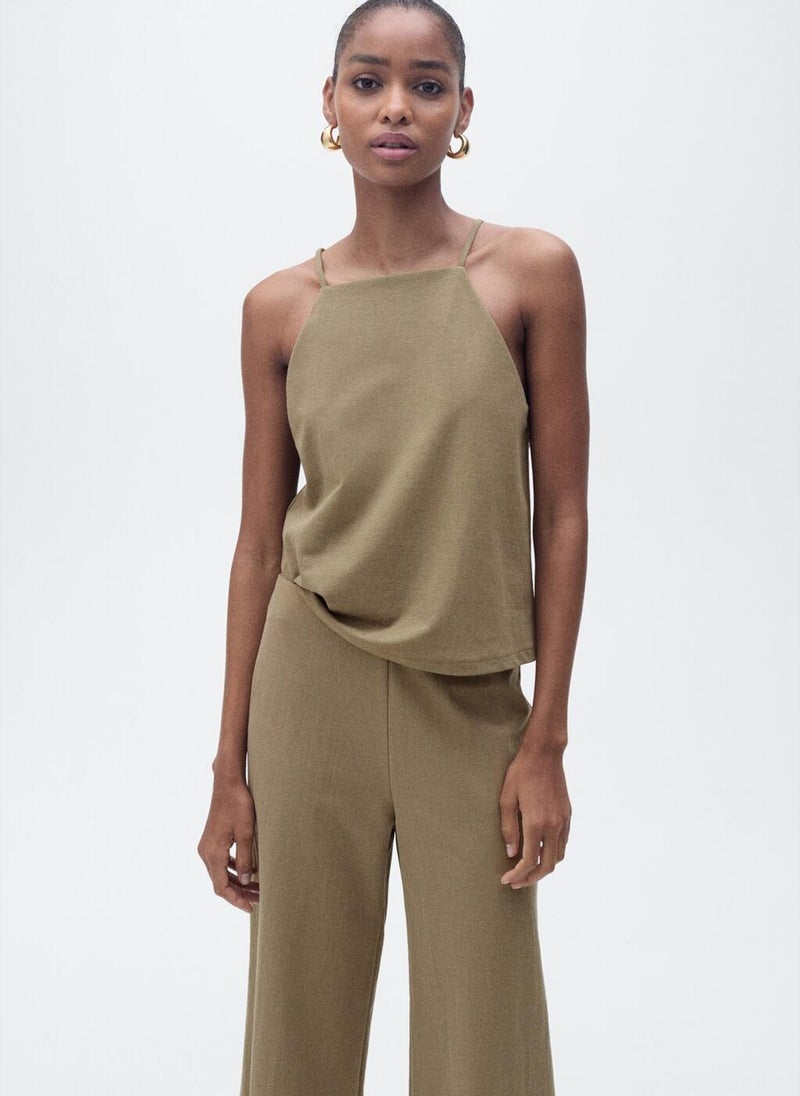Cropped Palazzo Trousers