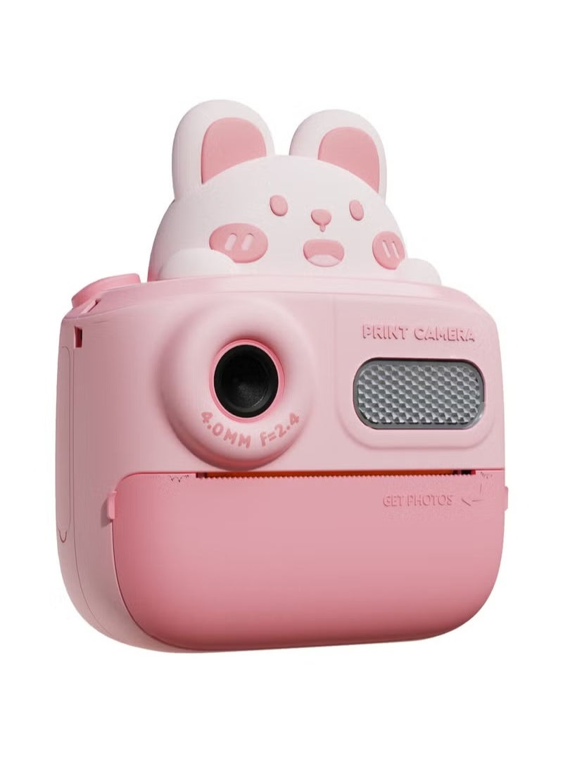 Cute Cartoon Design HD 48 Million Pixels Video Recording 1080P Instant Print Camera Kids Toy for Children