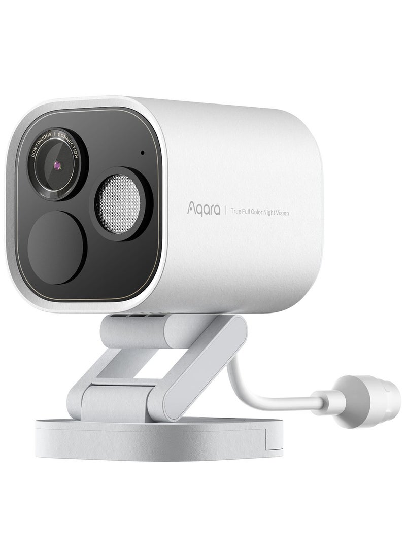 Aqara Camera Hub G5 Pro POE Version 32GB eMMC, Zigbee and Thread Support, AI-powered Visual and Audio Detection, True Color Night Vision,Integration with Apple HomeKit and Alexa-Global version White