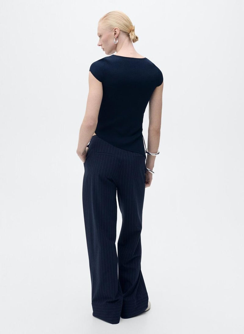 Asymmetrical Low Knit Jersey