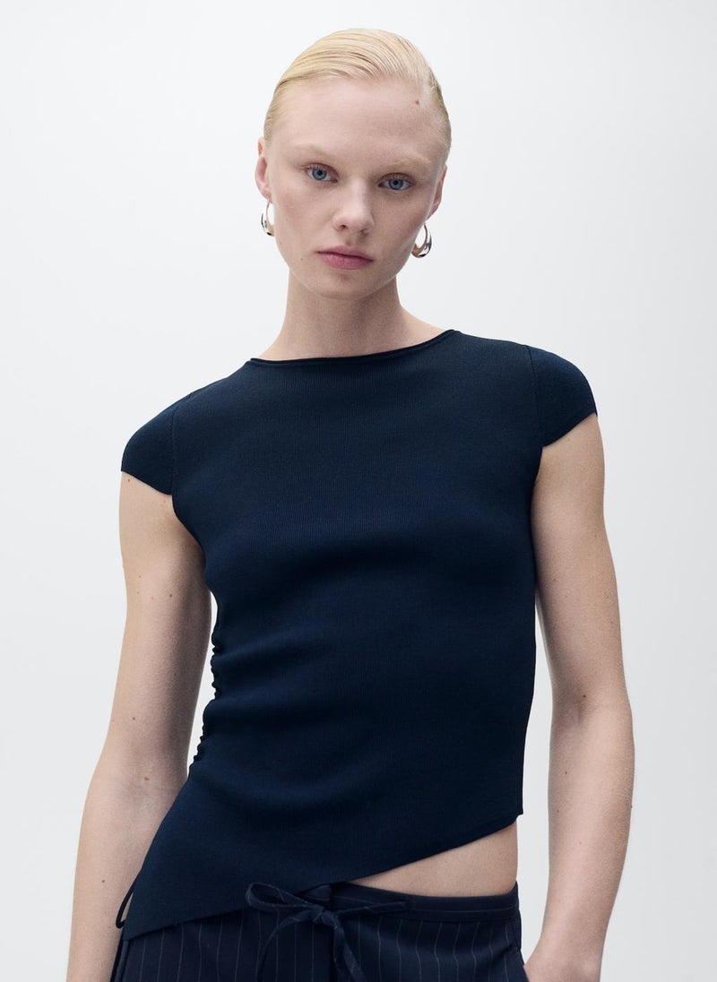 Asymmetrical Low Knit Jersey