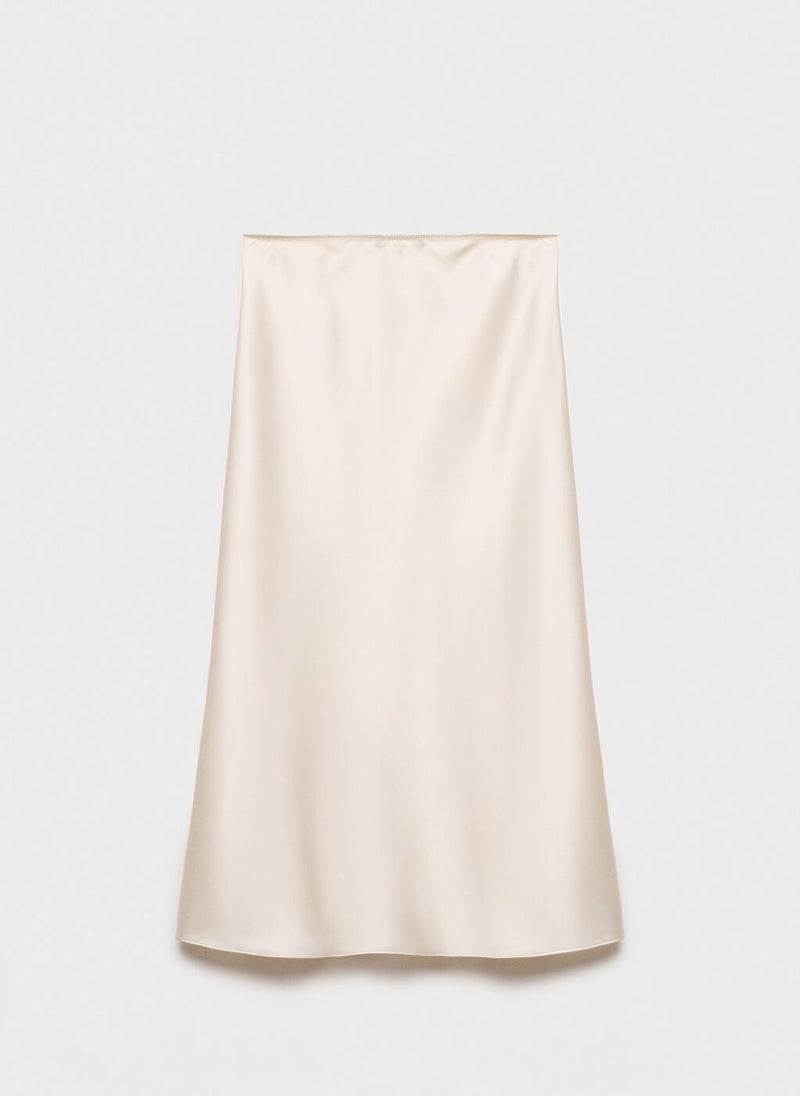 Midi Satin Skirt