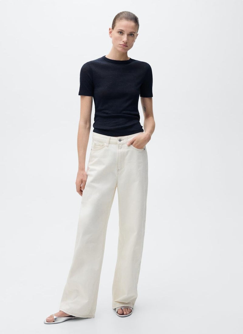 Fitted Linen T-Shirt