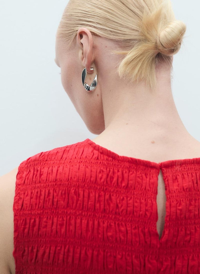 Flared With Gathered Body Dress