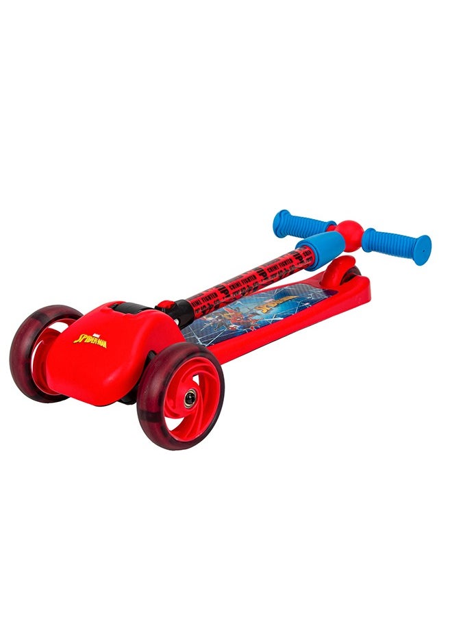 Spartan Spiderman 3-Wheel LED Folding Scooter