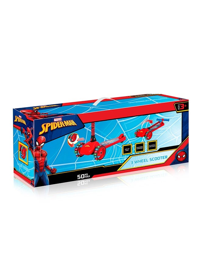 Spartan Spiderman 3-Wheel LED Folding Scooter