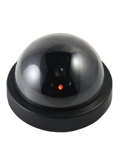 Flipco Dummy Fake Security CCTV Dome Camera with Flashing Red Led Light Set of 4 PCS