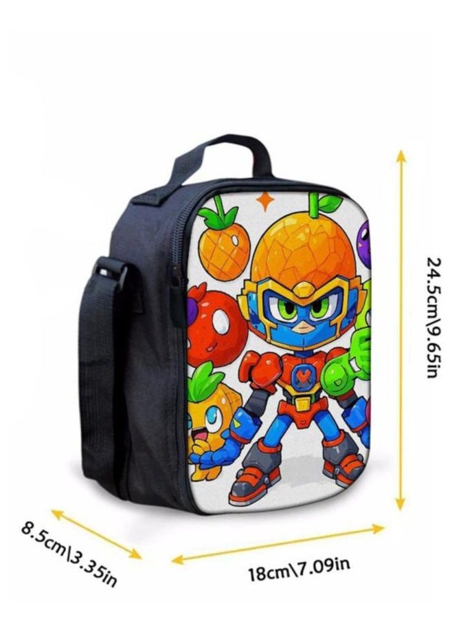 Cartoon three-piece schoolbag with zipper - 247