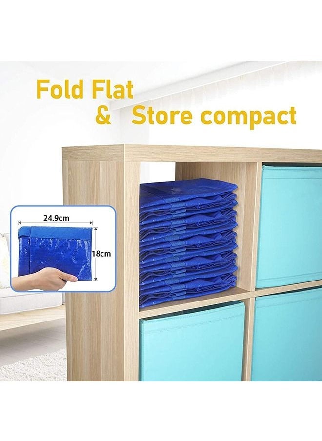 Moving Bags, 2 Pack Extra Large Storage Tote, Heavy-Duty Foldable Storage Tote with Zippers and Strong Carrying Handles, College Moving Supplies, Prefer for Travelling, Moving, Camping