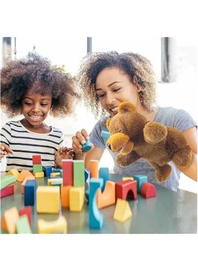 Hand Puppets Bear Puppet,10 Animal for Kids，Hand Toddlers 1-3 and Kids with Movable Mouth,Sloth Stuffed Plush Toy Gift Interactive Storytelling