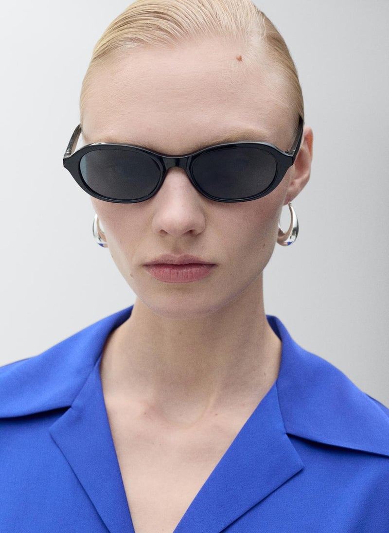 Short-Sleeved Satin Shirt