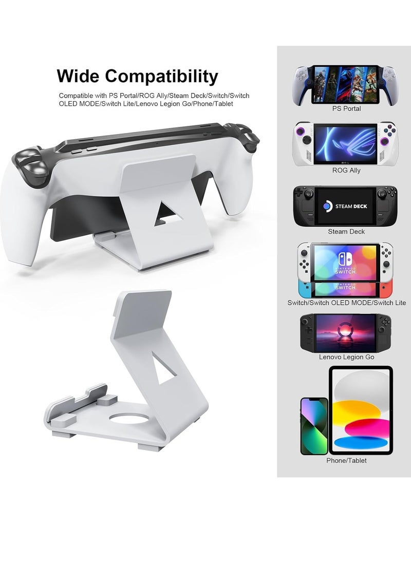 Alloy Stand Holder Storage Bracket Compatible with PlayStation Portal/Switch/Steam Deck/ROG/and Mobile Phones