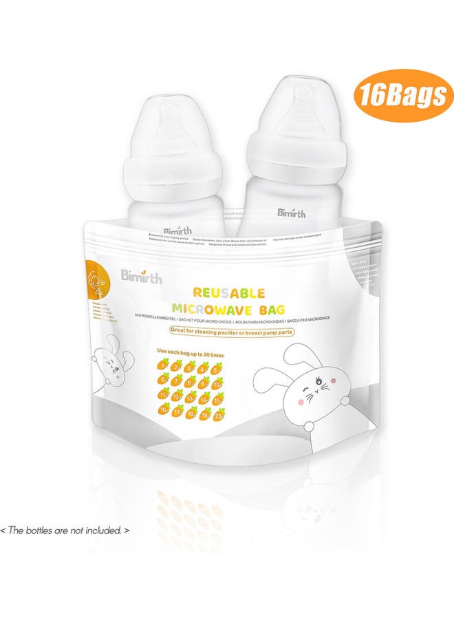 16-Piece Reusable Microwave Sterilizer Bag