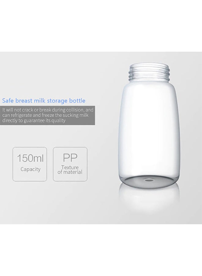 2-Piece Portable Double Electric Breastfeeding Breast Pump With Baby Bottles