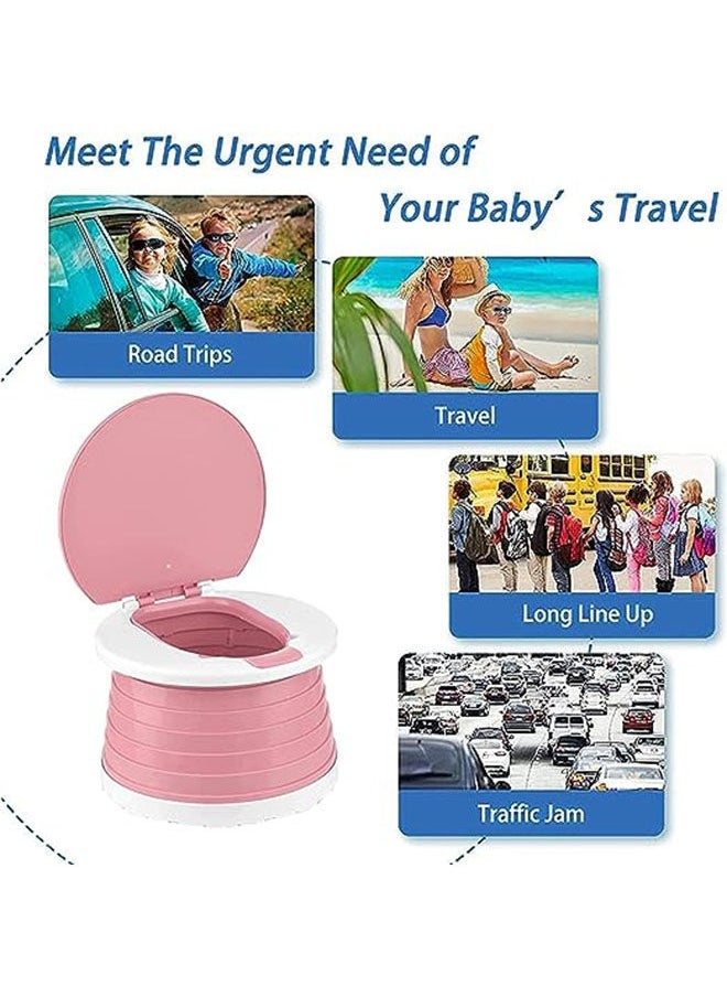 Children's Folding Toilet,Portable Potty for Kids Toddlers,Foldable Travel Potty,Potty Folding Toilet,Portable Travel Folding Potty