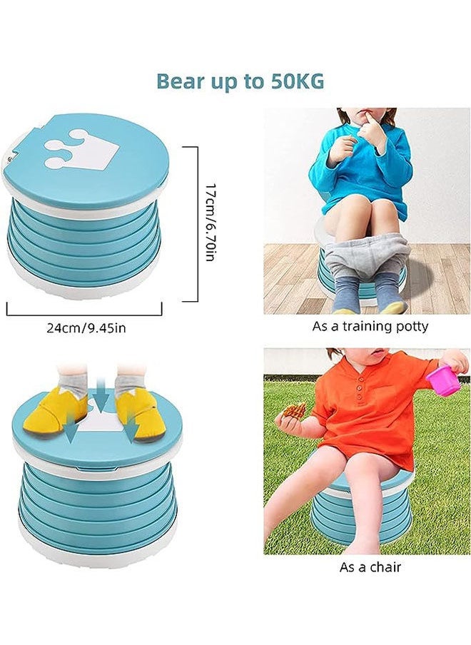 Travel Potty for Toddler Kids,Portable Potty Training Toilet,for Indoor and Outdoor 2-in-1 Car Potty Chair,Folding Toilet,Toilet Male and Female Baby,Portable Outing Travel Car for Baby