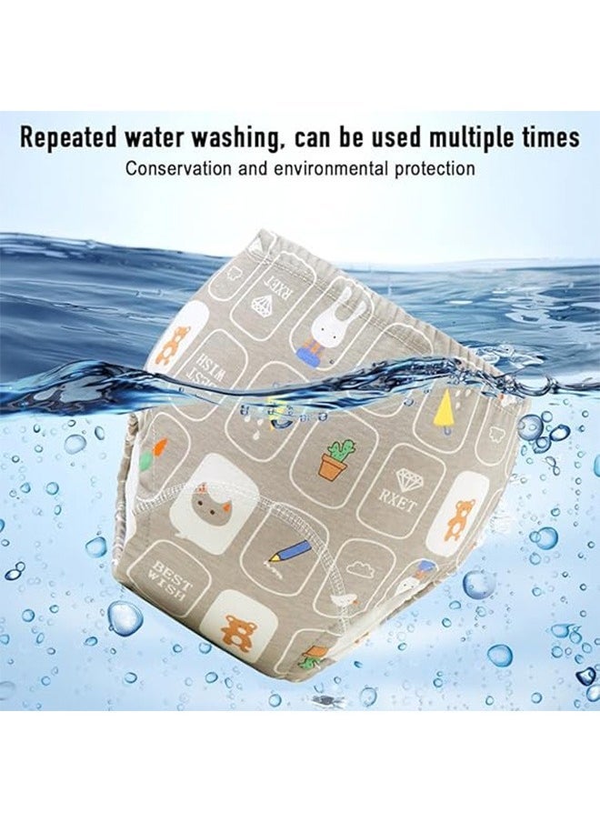 3PCS Baby Potty Training Pants, Breathable Potty Training Underwear, Toddler Training Underwear for 0-3 Years Boy and Girls Strong Absorbent Cotton Training Pants - L